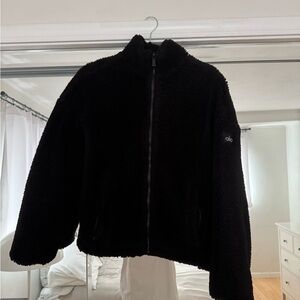 ALO Yoga Women's Black Teddy Jacket
